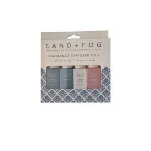 Sand + Fog Fragrance Diffuser Oil Set of four Inspired on the California Coast